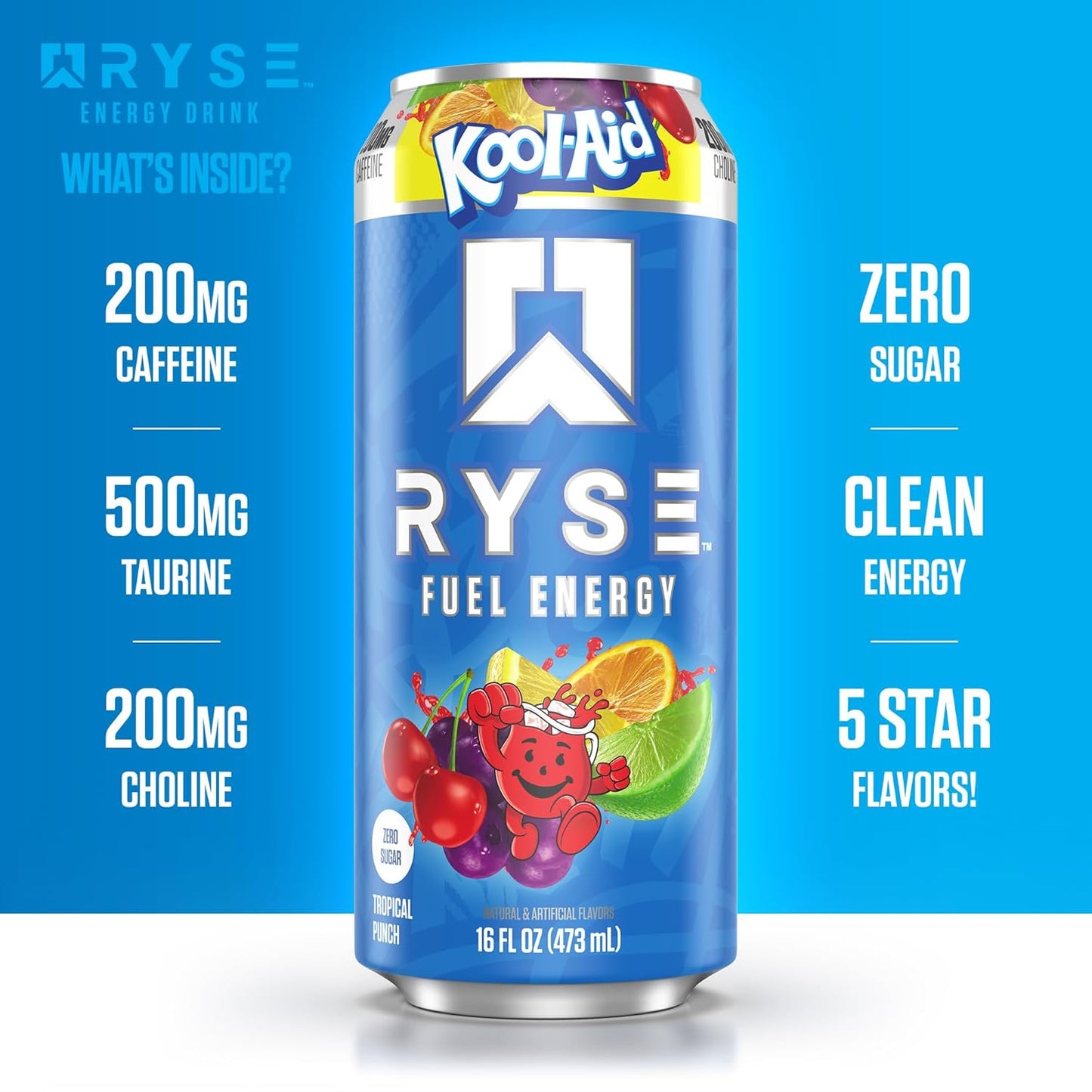 Ryse Fuel Energy Drinks 473ml (Case of 12) - Terminal Supply