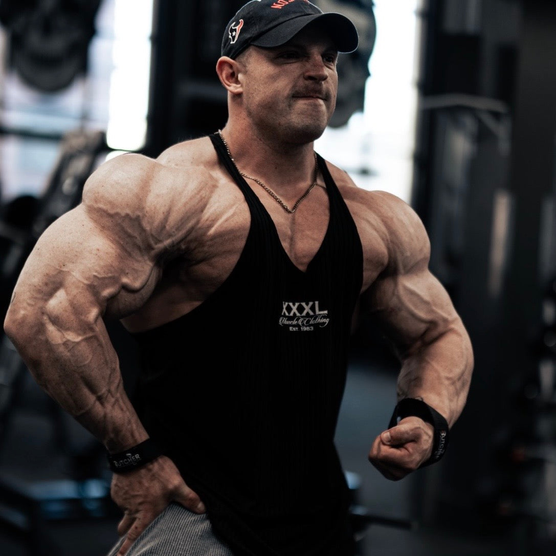 OG stringer Vest - Ribbed Black