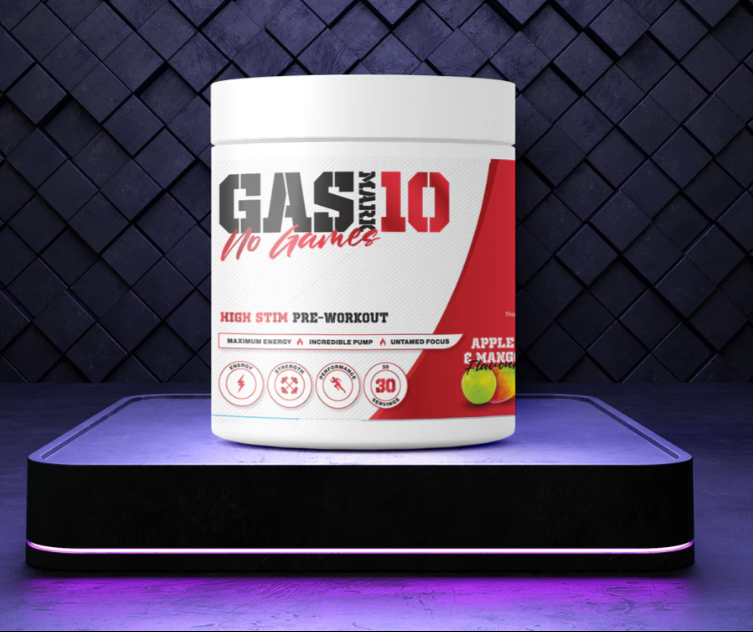 GasMark10 High Pump & Stim Pre Workout (30 Servings)