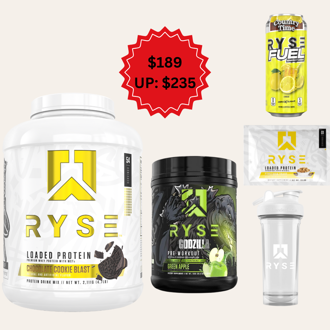 [5:5 Bundle] Ryse Loaded Protein (54s) + Ryse Godzilla Pre (40s)