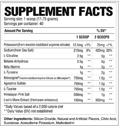 Raw Nutrition PUMP (Non-Stim)