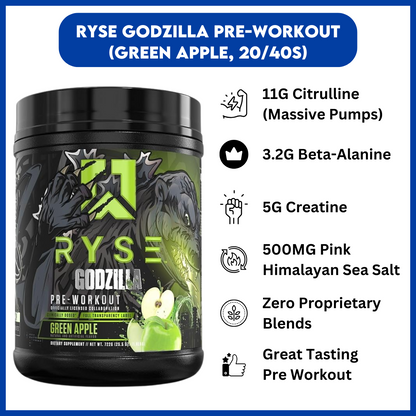 Ryse Godzilla Pre-Workout (International) - Terminal Supply